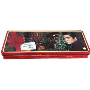 Russell Stover Elvis Presley Christmas‎ Tin Collectible Holiday Decor